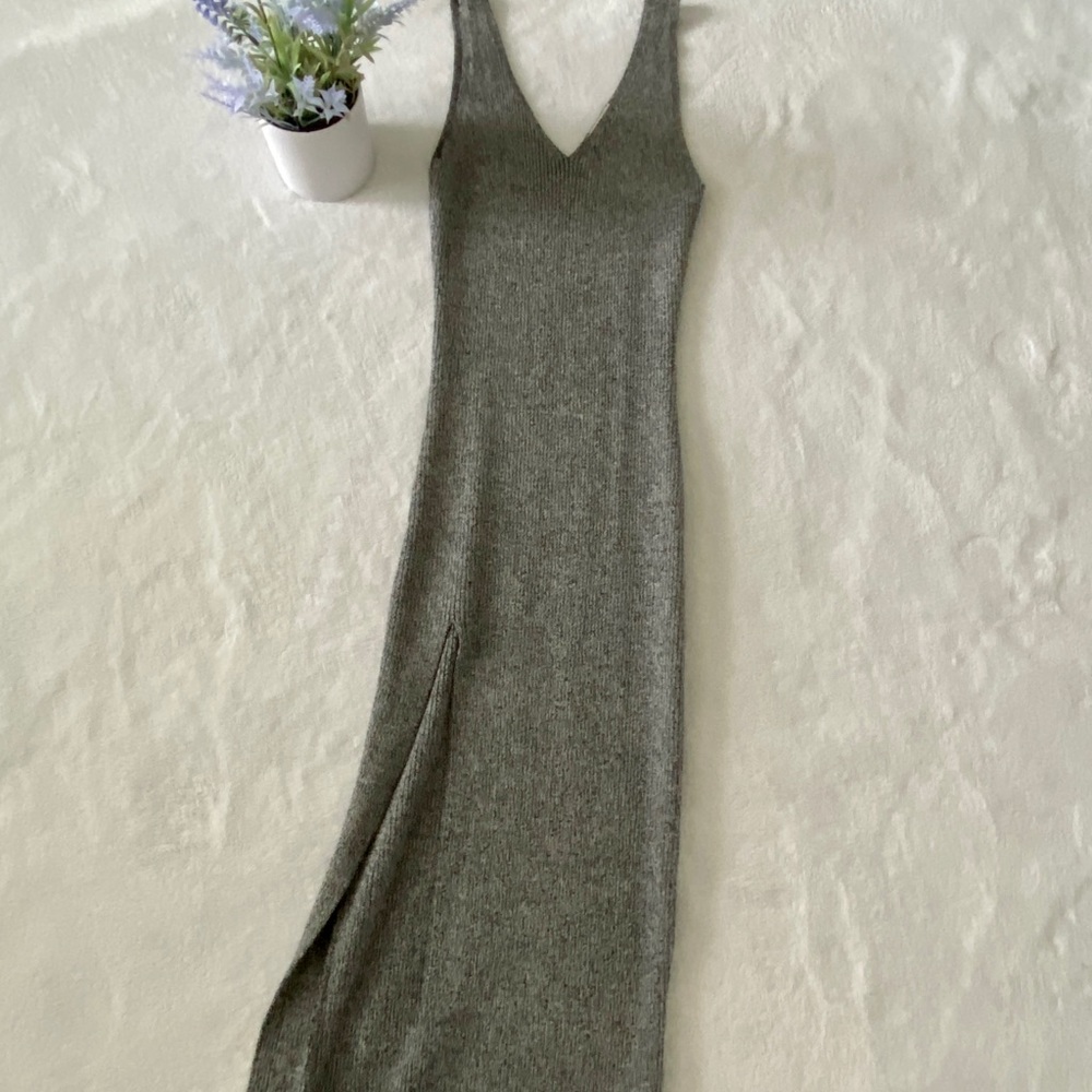 Debut long high slit dress size S